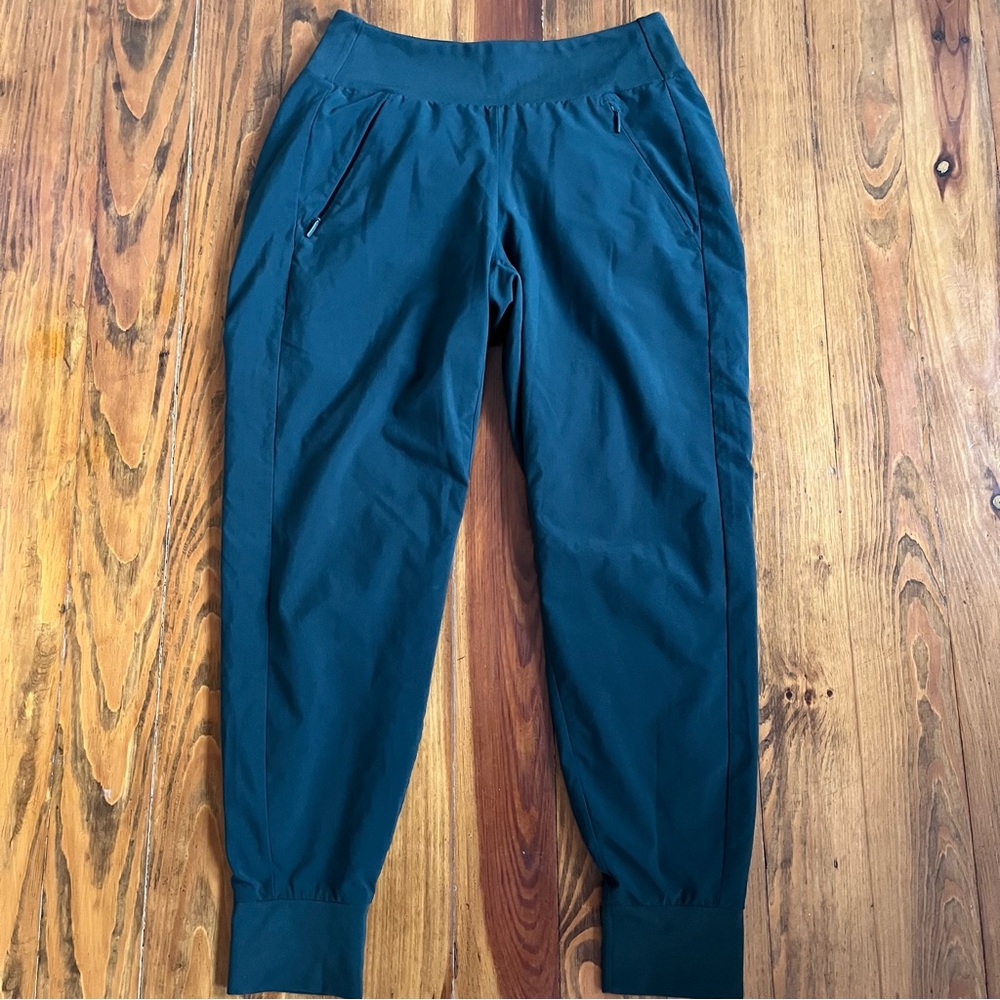 Athleta Pants Lined Soho Jogger Pull On Nordic Teal Green in 0P